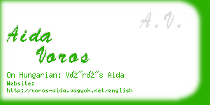 aida voros business card